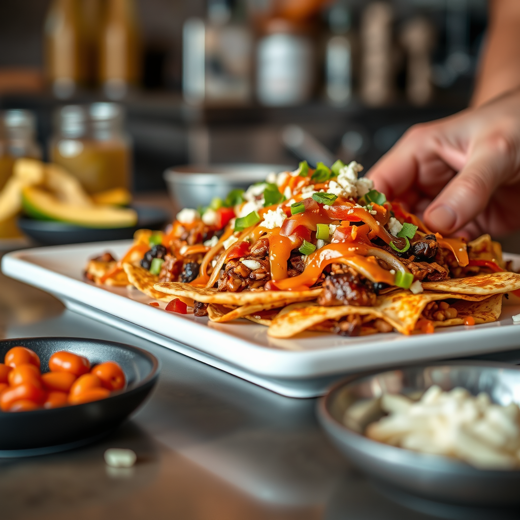 Nachos - bbq pulled pork nachos recipe