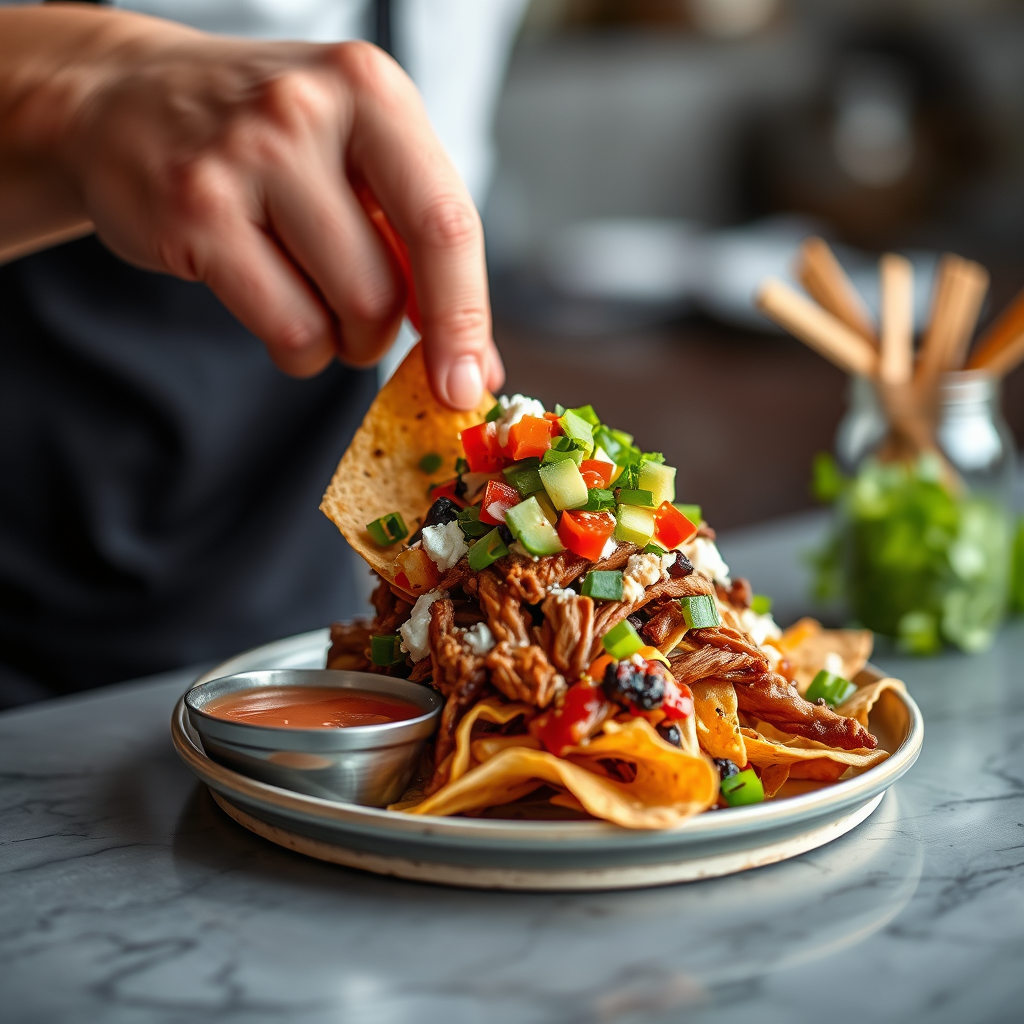 Nachos - bbq pulled pork nachos recipe