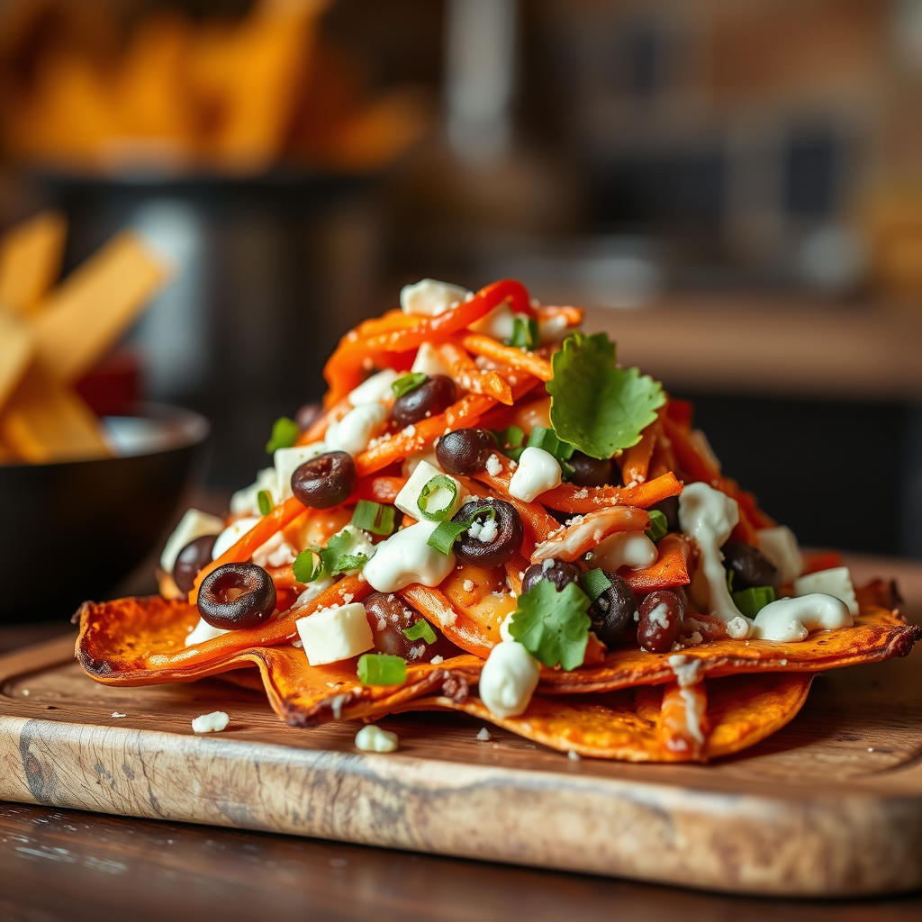 Nachos - sweet potato nachos recipe
