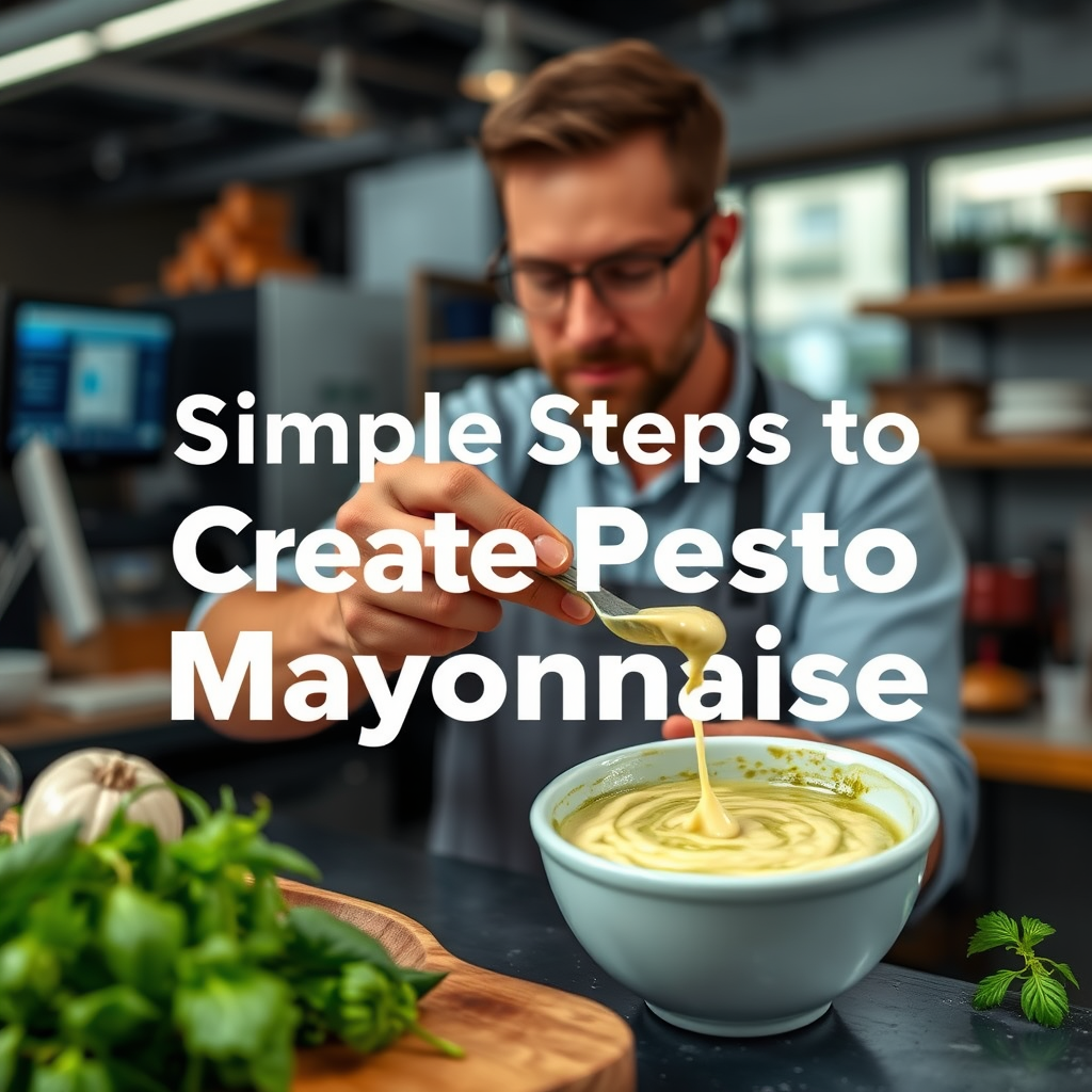Pesto Mayonnaise - pesto mayonnaise recipe