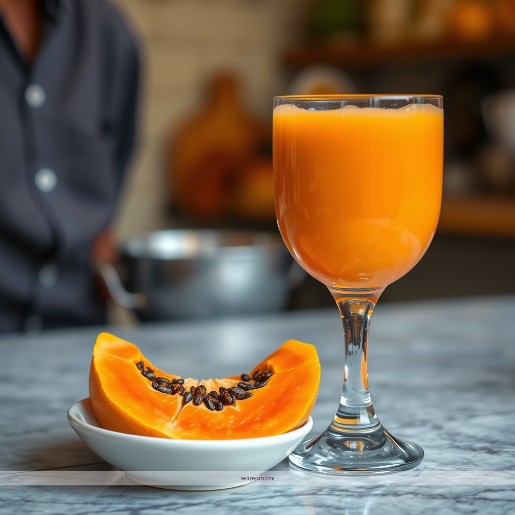 Precautions - recipe for papaya juice