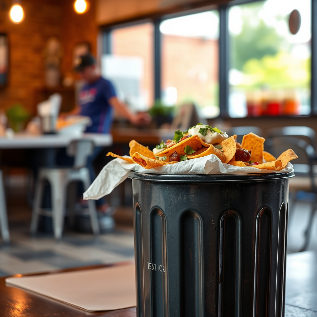 Precautions - recipe for trash can nachos