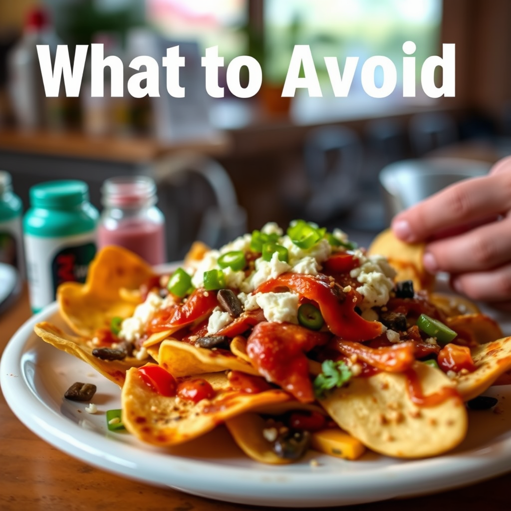 Precautions - recipes for loaded nachos