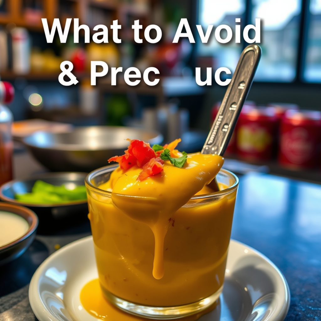 Precautions - recipe nacho cheese sauce