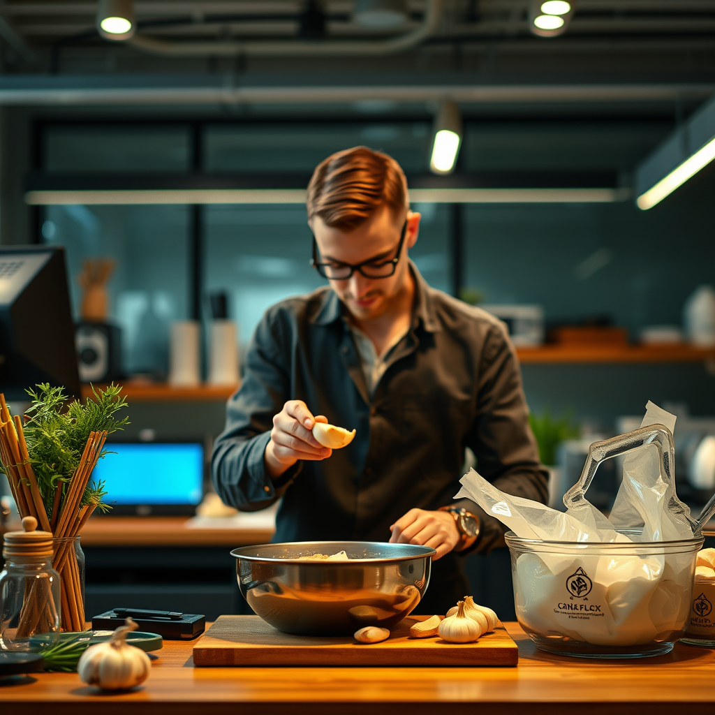 Preparation - garlic with mayonnaise recipe
