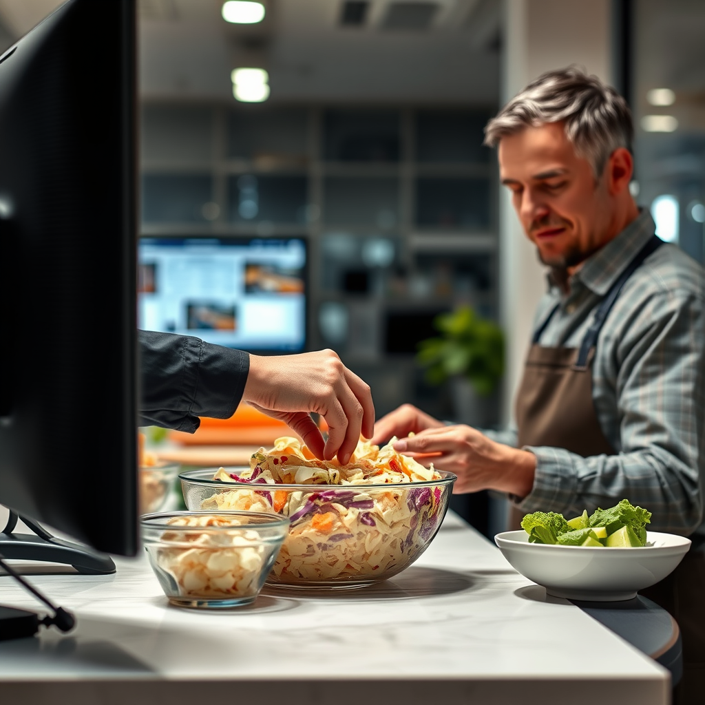 Preparation - mayonnaise slaw recipe