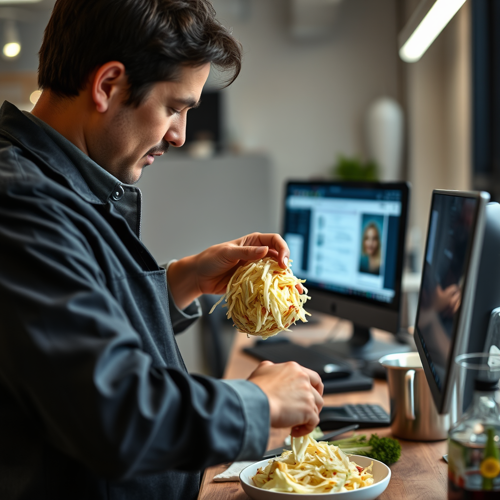 Preparation - traditional coleslaw recipe with mayonnaise