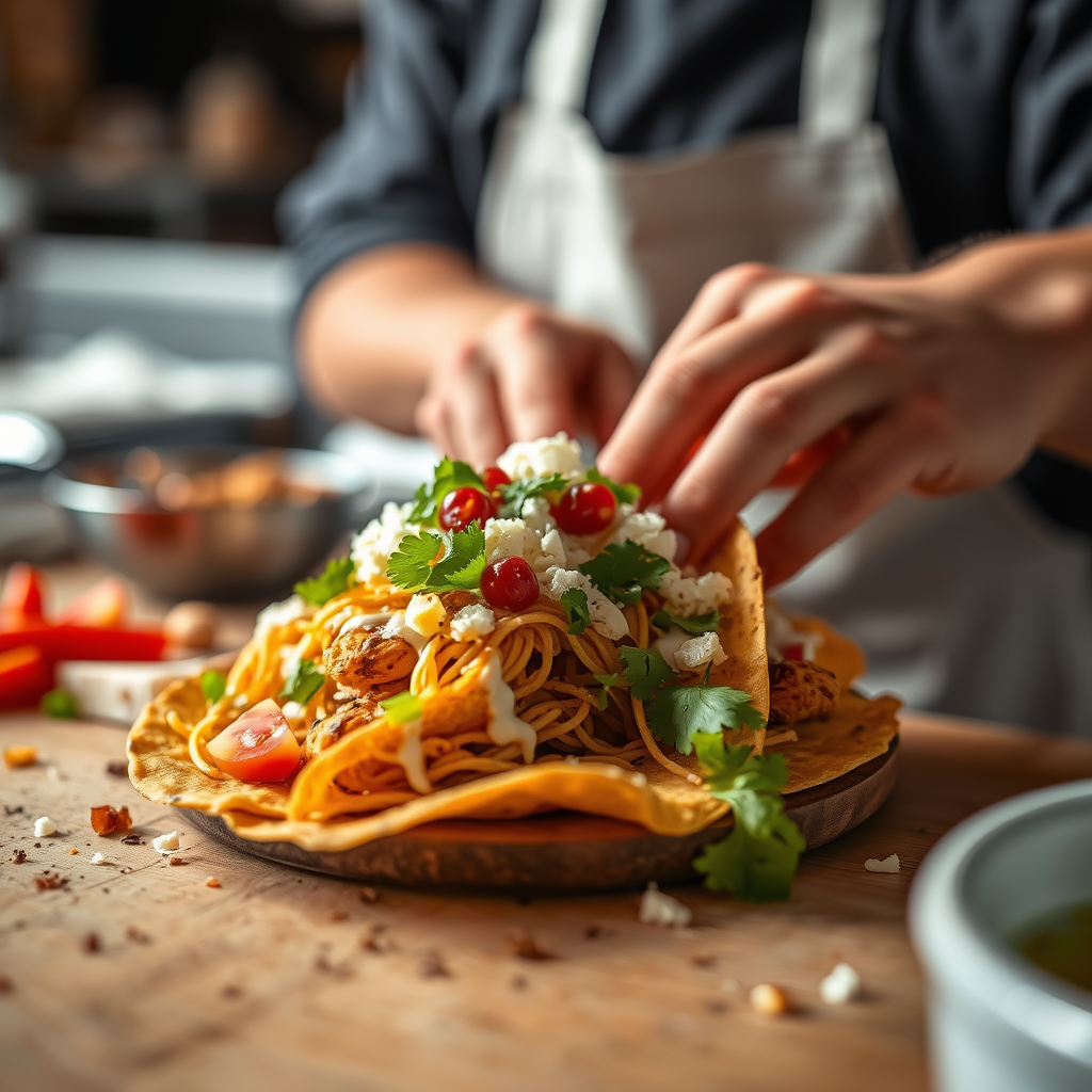 Preparation - chicken nacho recipe