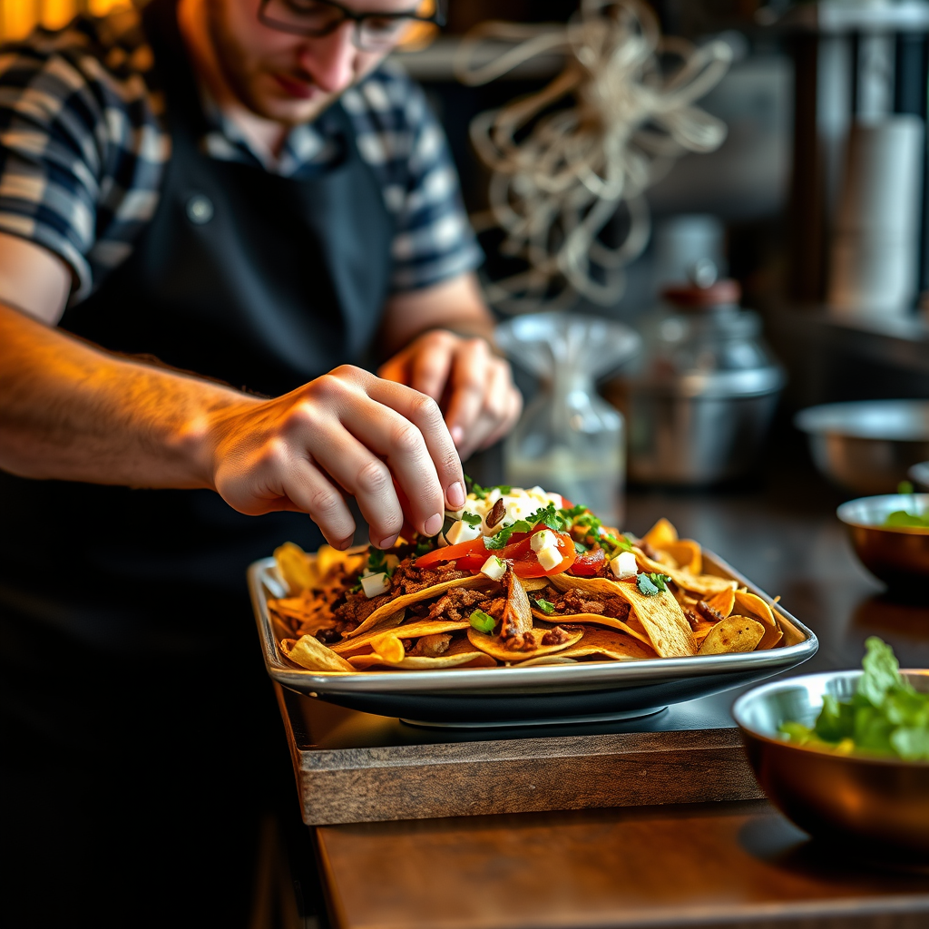 Preparation - loaded nacho recipe