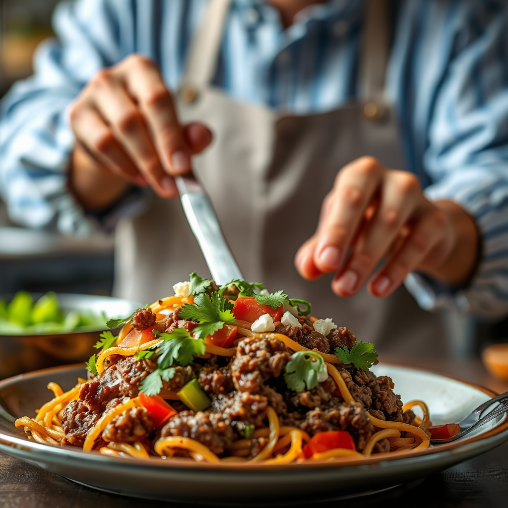 Preparation Steps - nacho recipe ground beef