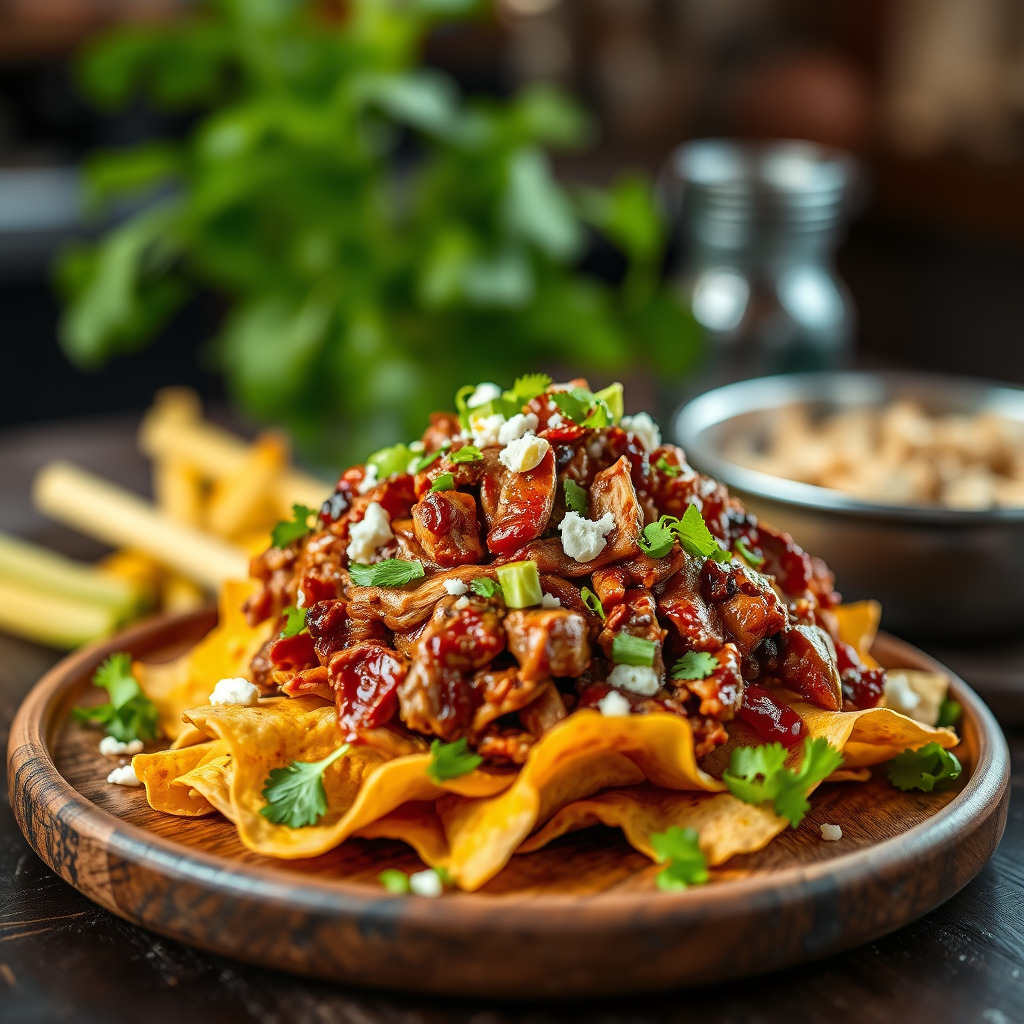 Pulled Pork Nachos - loaded nacho recipes
