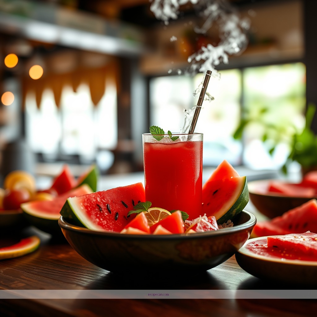 Recipe - juice recipe with watermelon