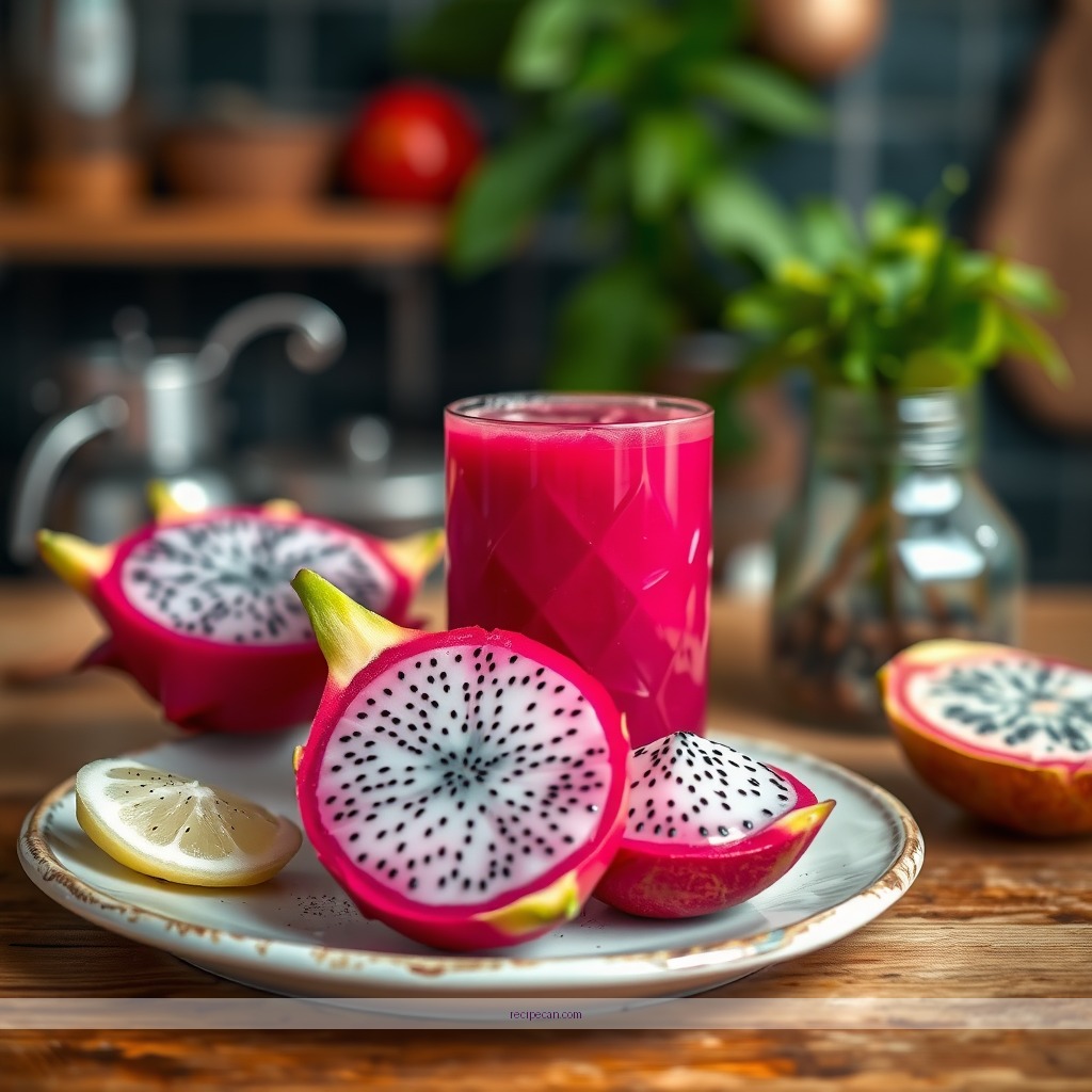 Recipe - dragon fruit juicing recipe