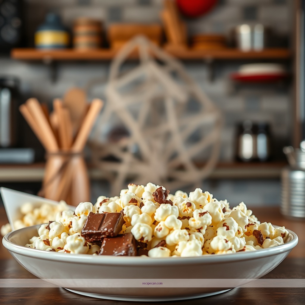 Recipe - chocolate and popcorn recipe