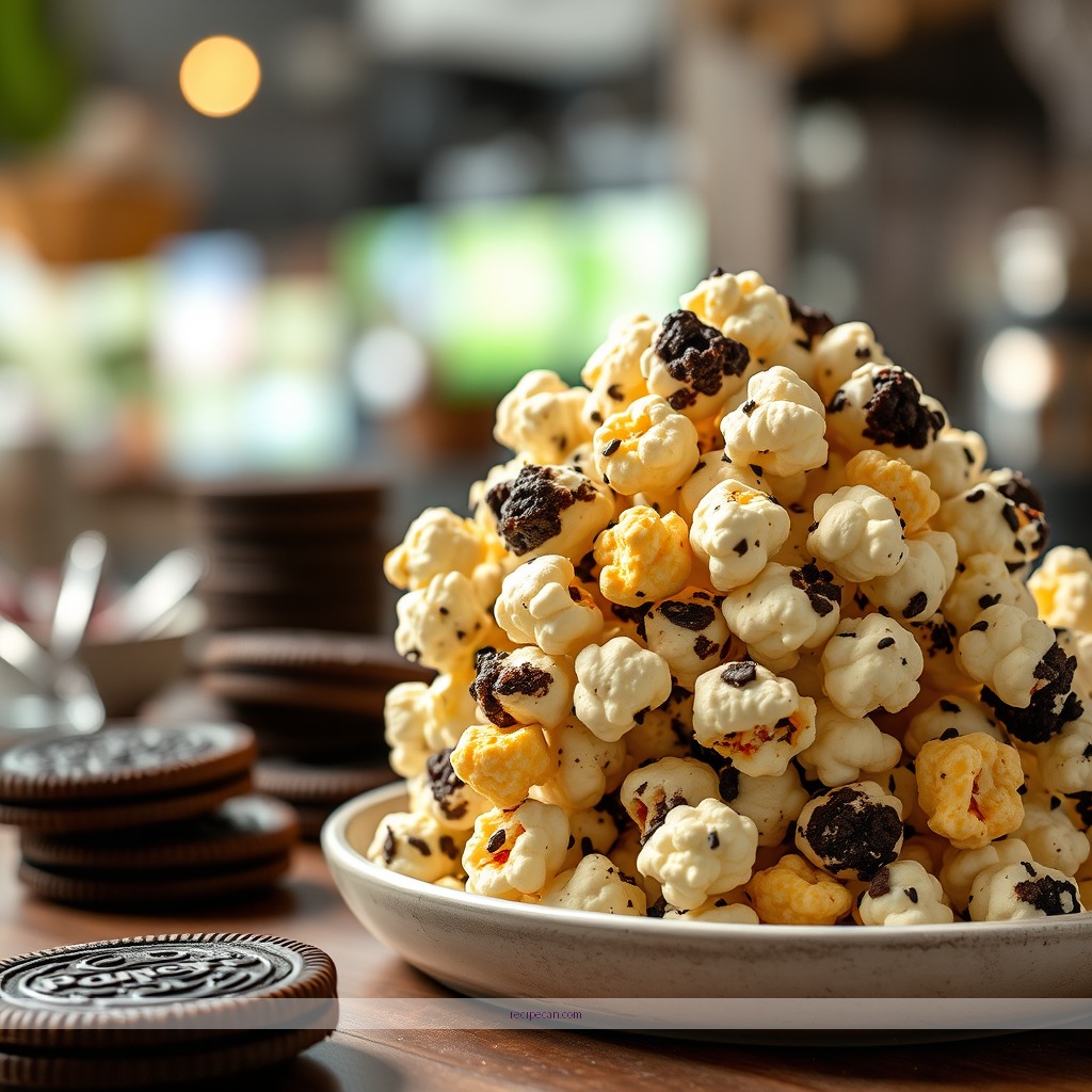 Recipe - oreo popcorn recipe