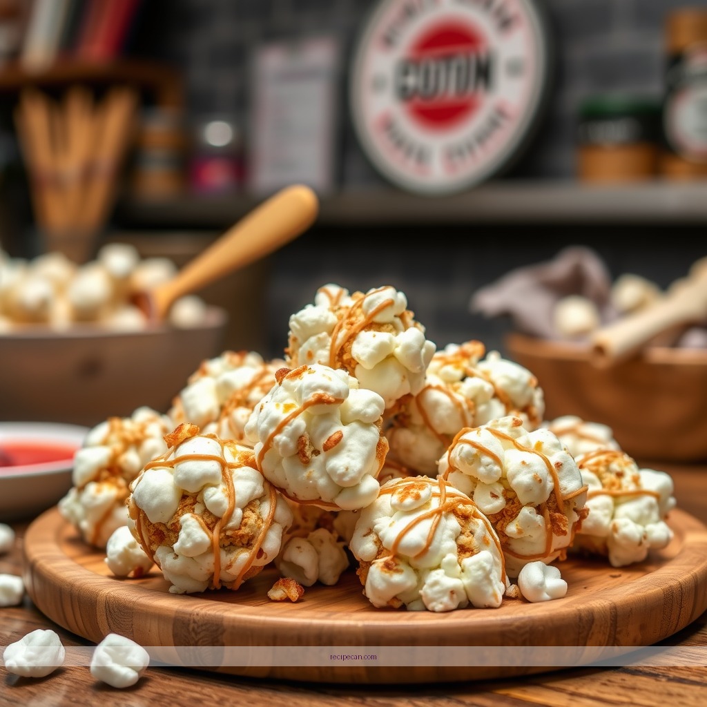 Recipe - popcorn marshmallow balls recipe