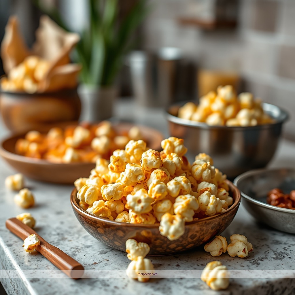Recipe - puff corn caramel popcorn recipe