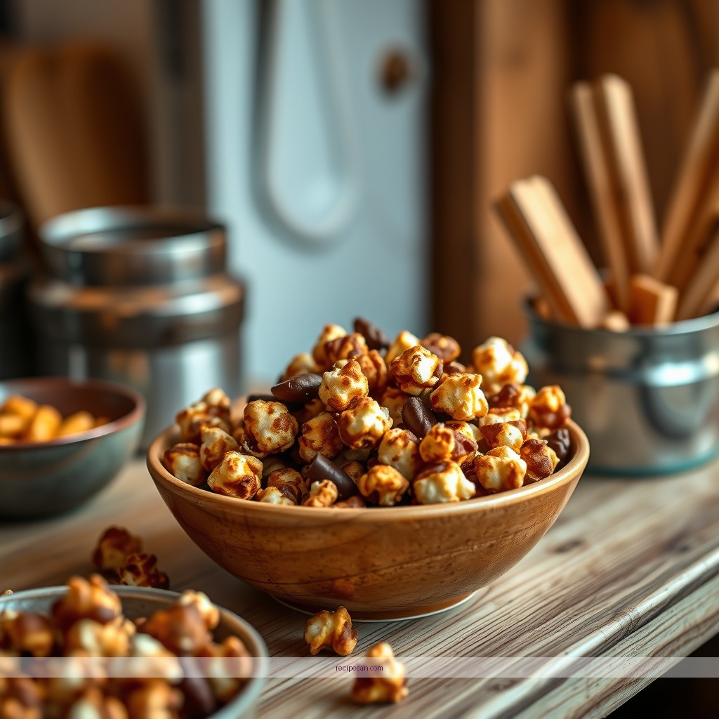 Recipe - chocolate caramel popcorn recipe
