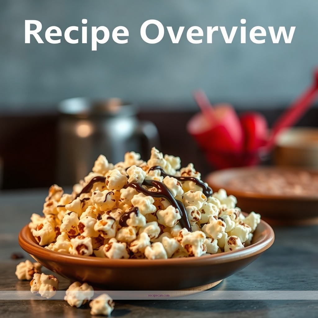 Recipe - chocolate popcorn drizzle recipe
