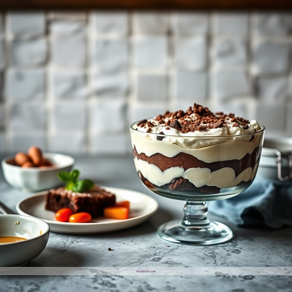 Recipe - chocolate brownie trifle recipe