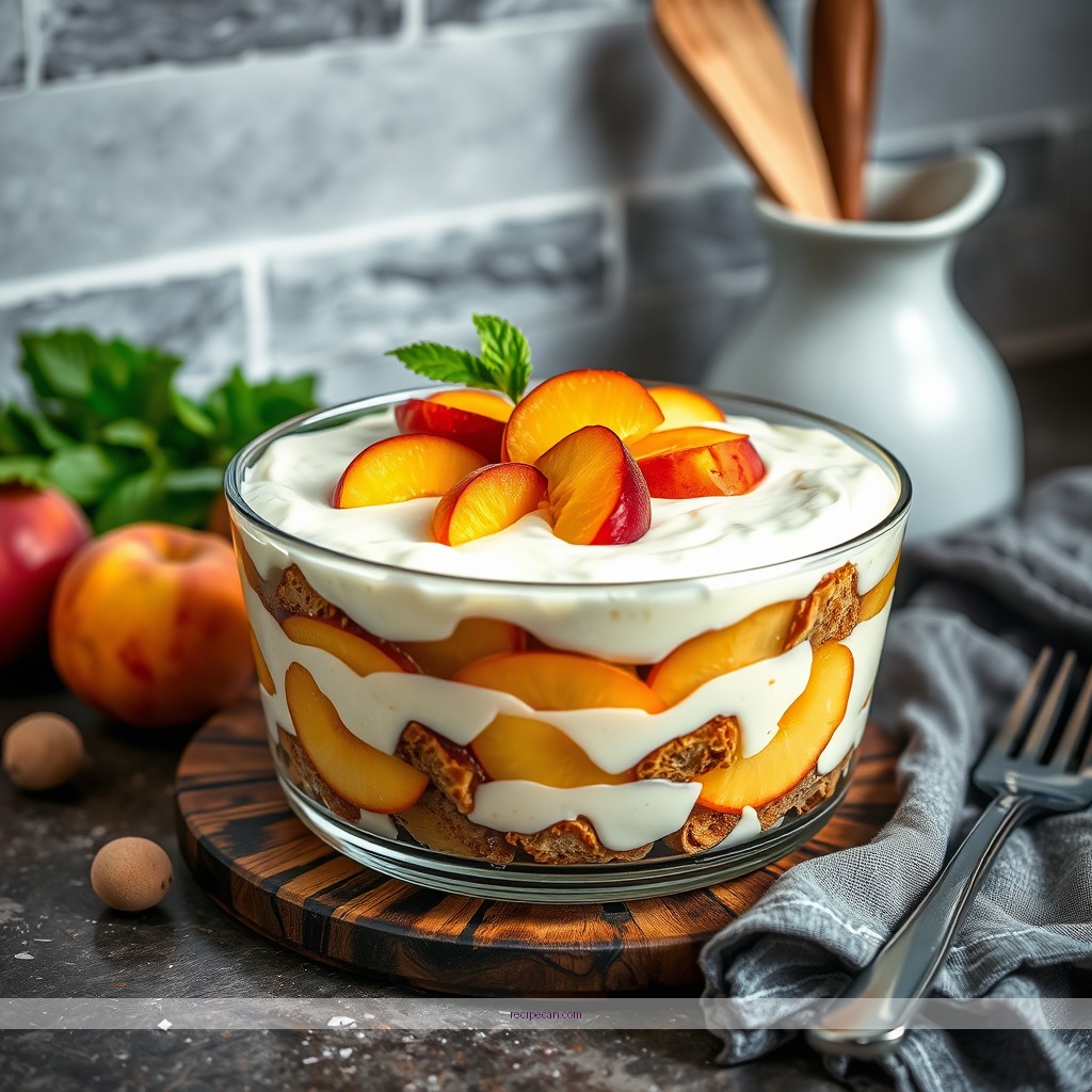 Recipe - peach trifle recipe