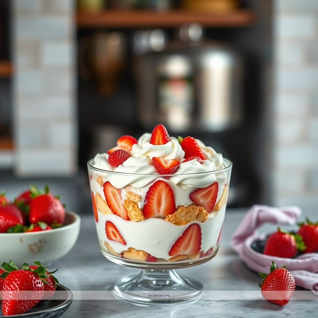 Recipe - recipe for strawberry angel food cake trifle