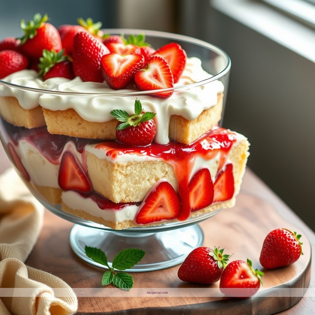 Recipe - recipe for strawberry trifle with angel food cake