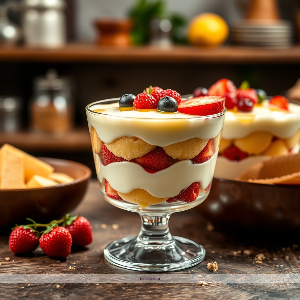 Recipe - jelly custard trifle recipe