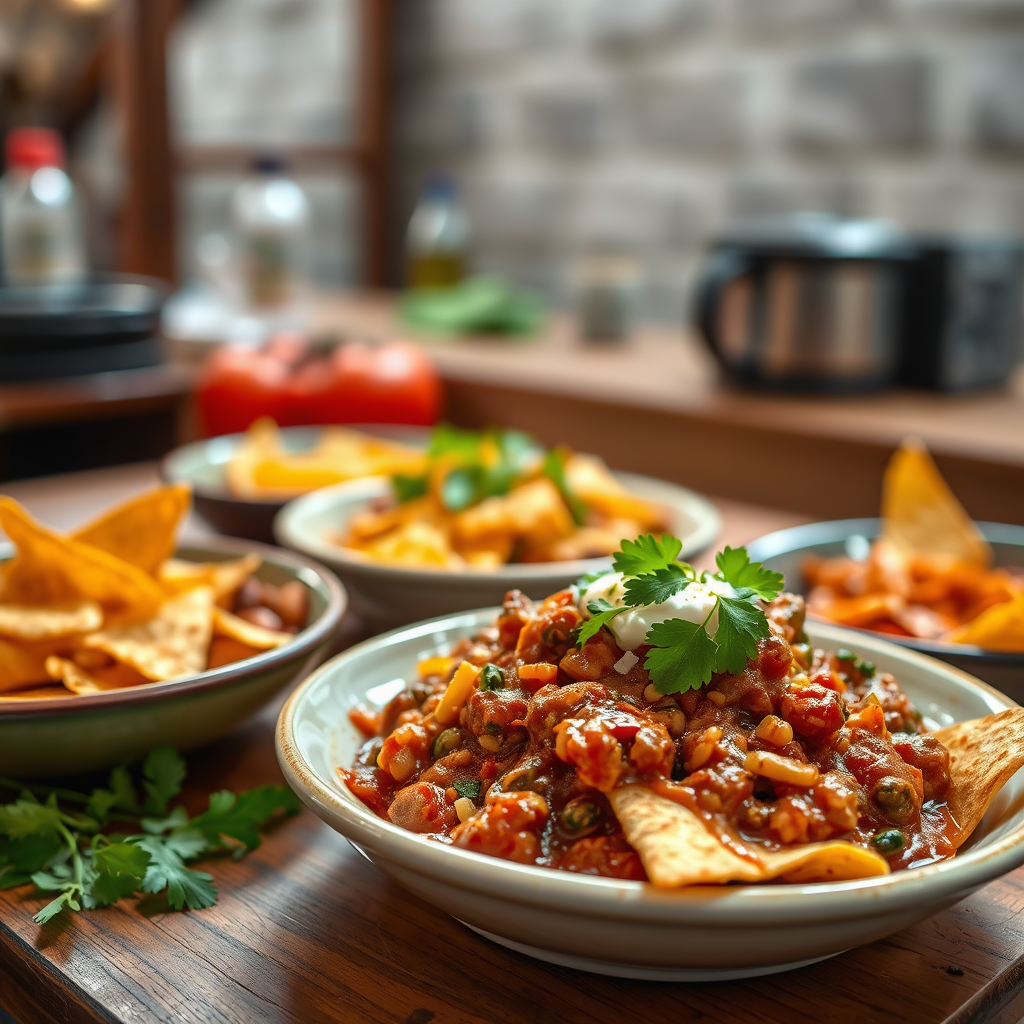 Recipe - chilli and nachos recipe