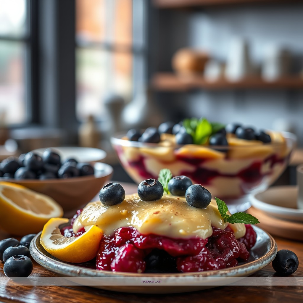 Recipe - blueberry lemon trifle recipe
