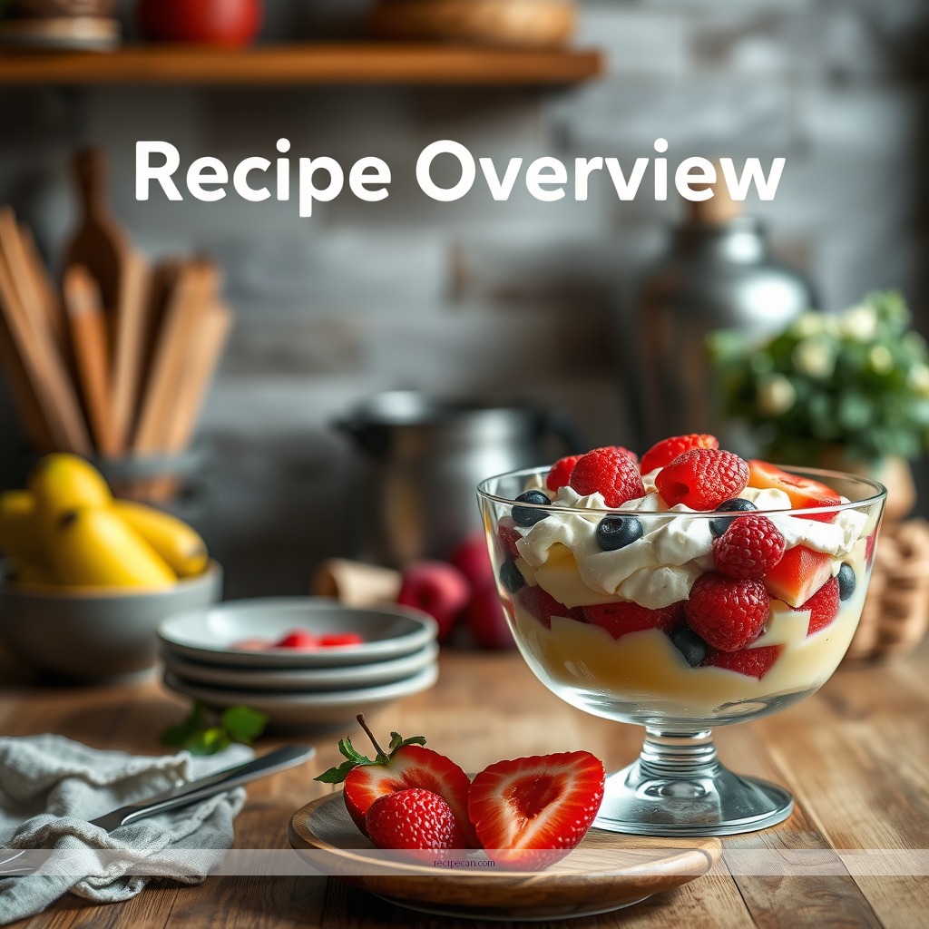 Recipe - easy fruit trifle dessert recipes