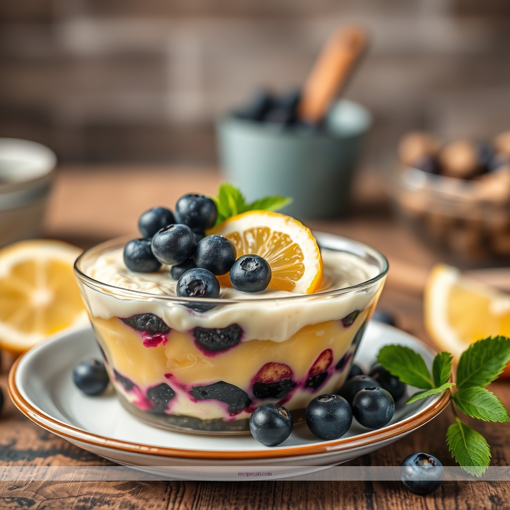 Recipe - recipe for lemon blueberry trifle