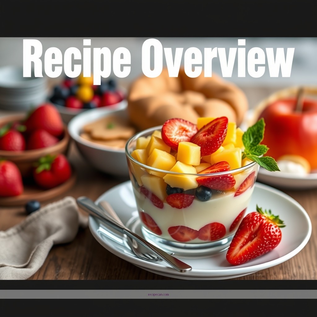 Recipe - simple fruit trifle recipe