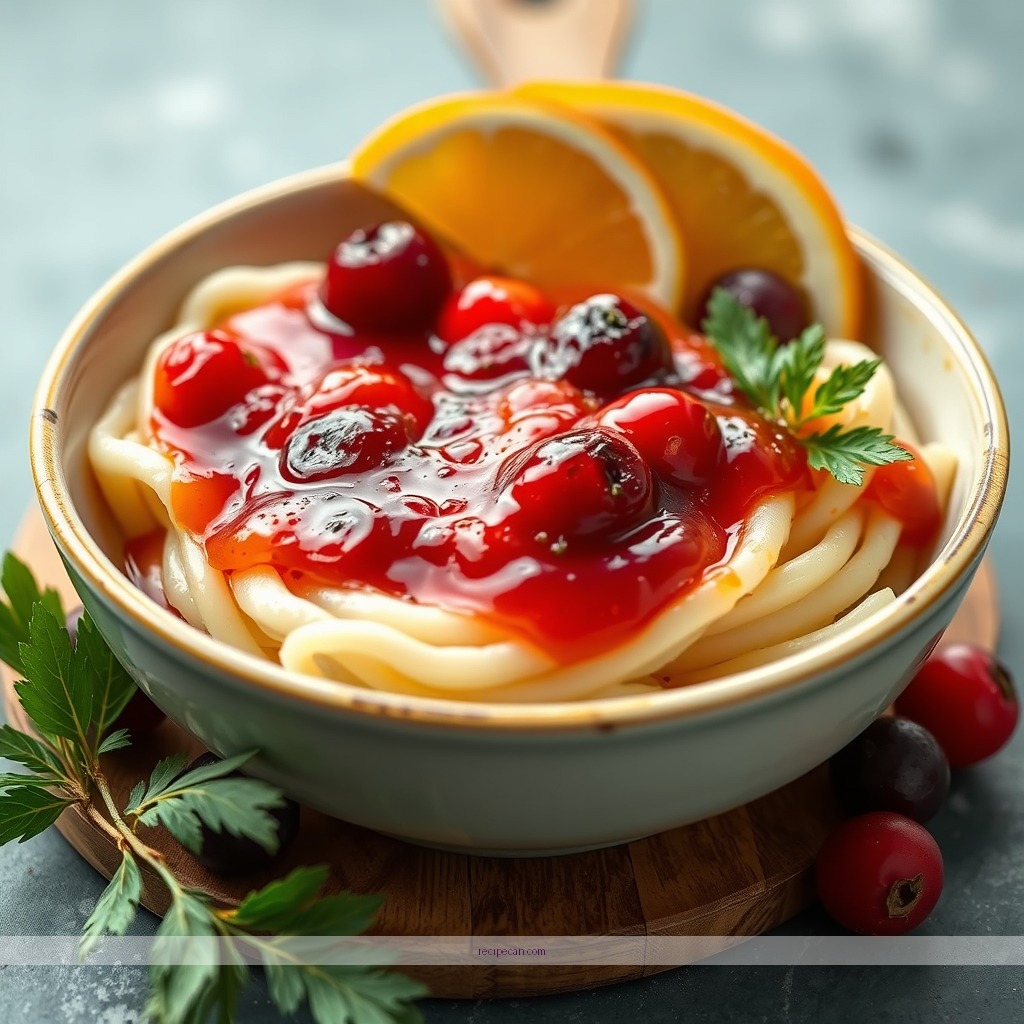 Recipe - cranberry with orange juice sauce recipe
