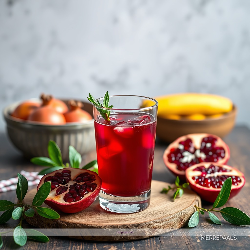 Recipe - pomegranate juice recipe