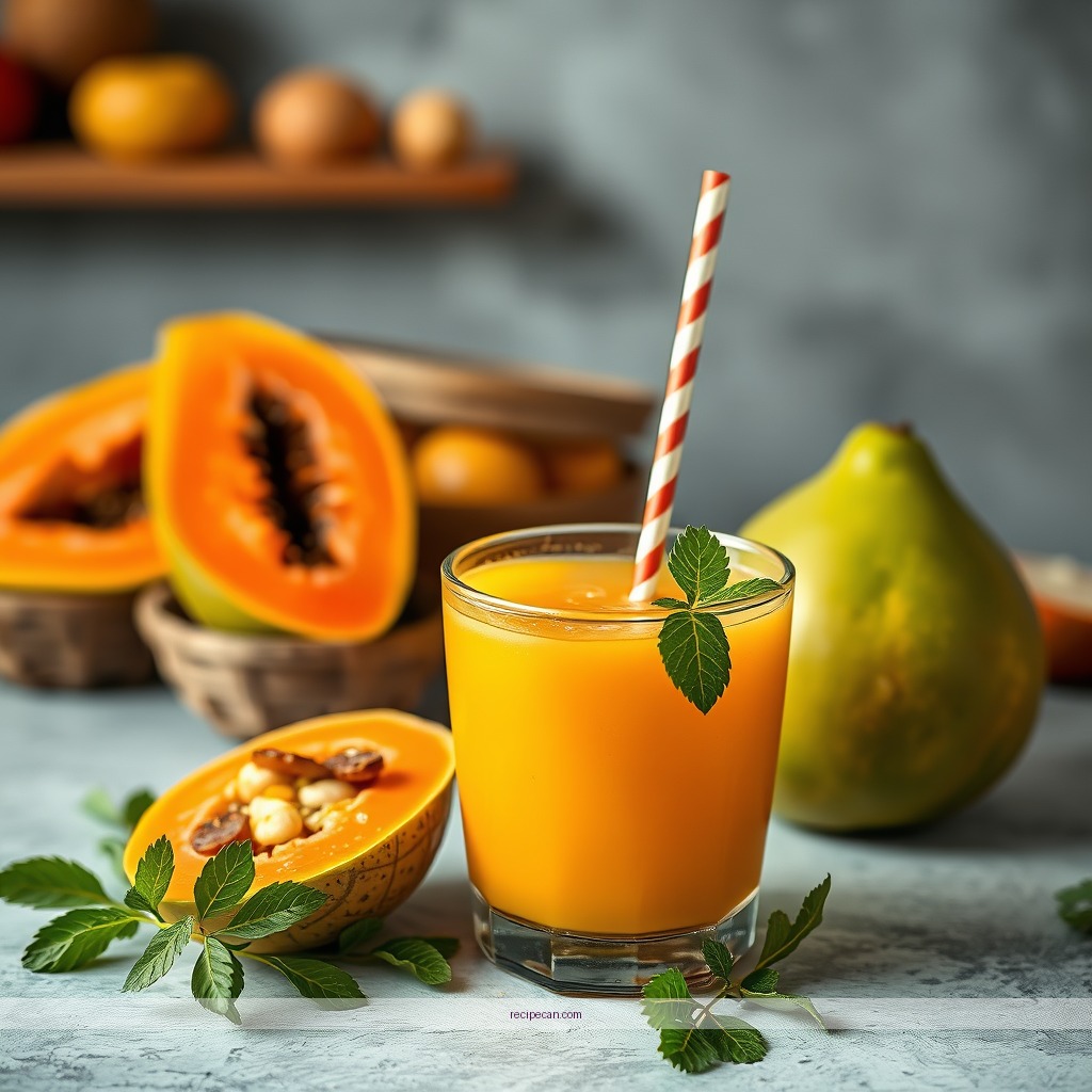 Recipe - papaya juice recipe