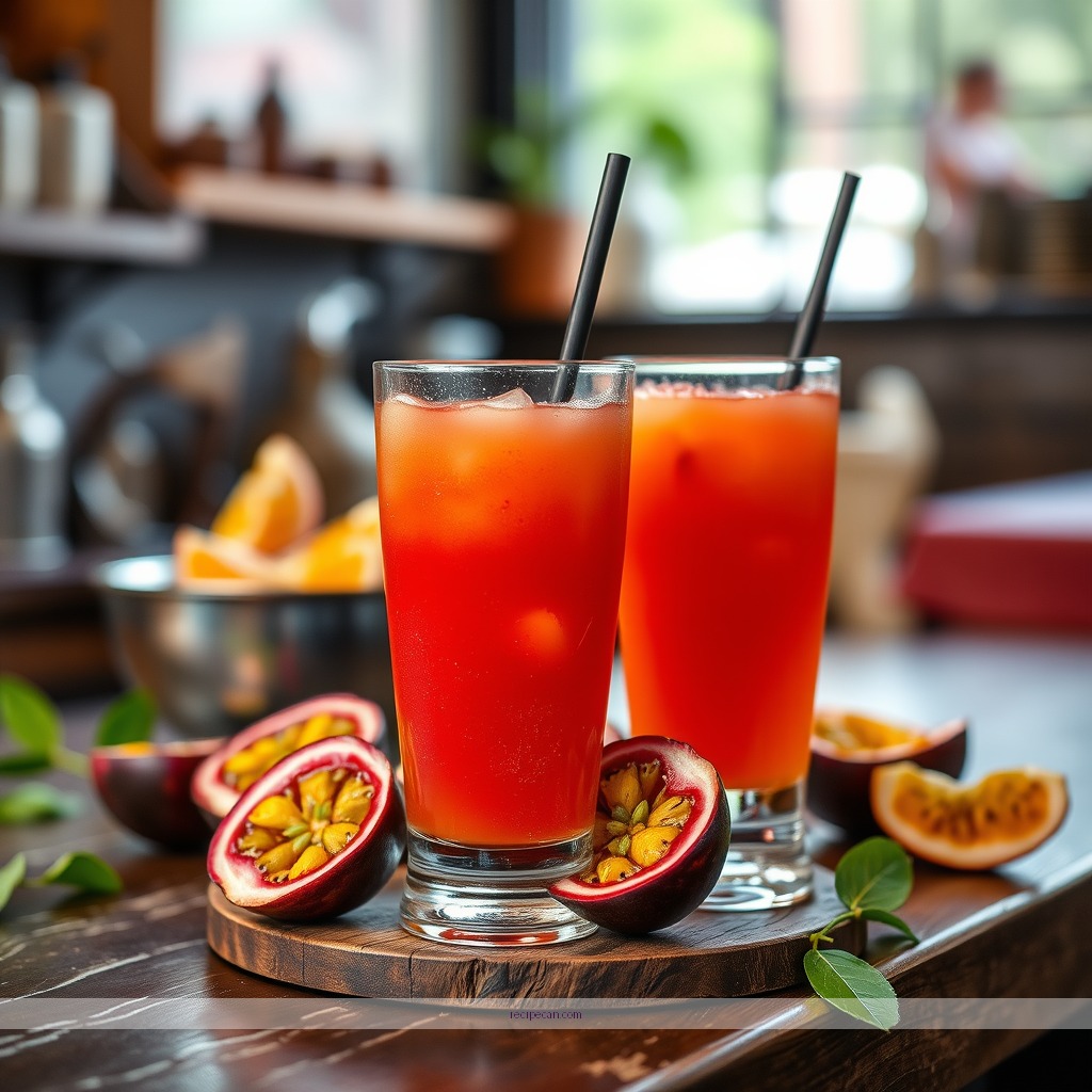 Recipe - passion fruit juice recipe drinks