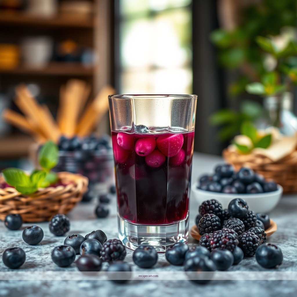 Recipe - blueberry juice recipe