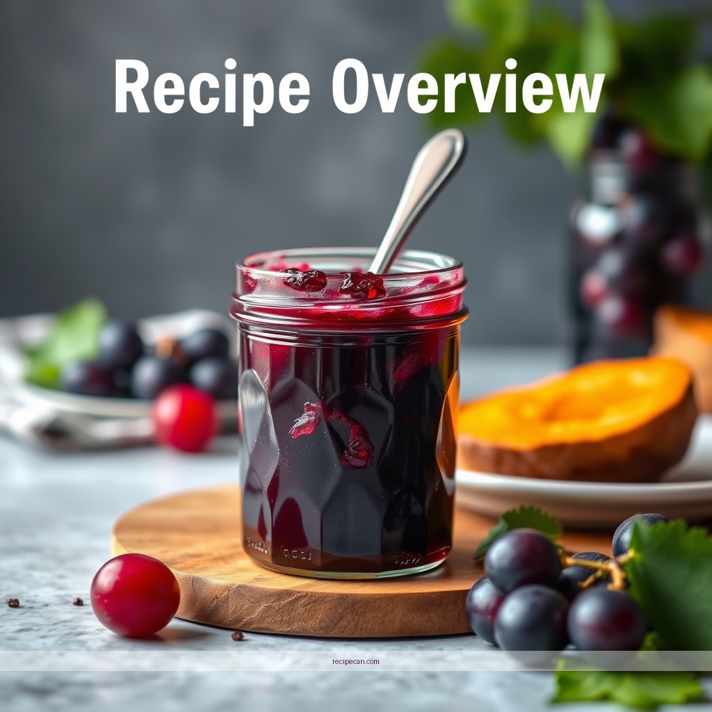 Recipe - grape juice jam recipe