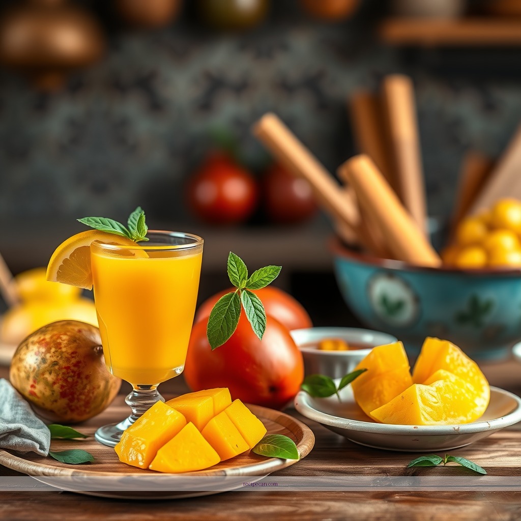 Recipe - mango fruit juice recipe