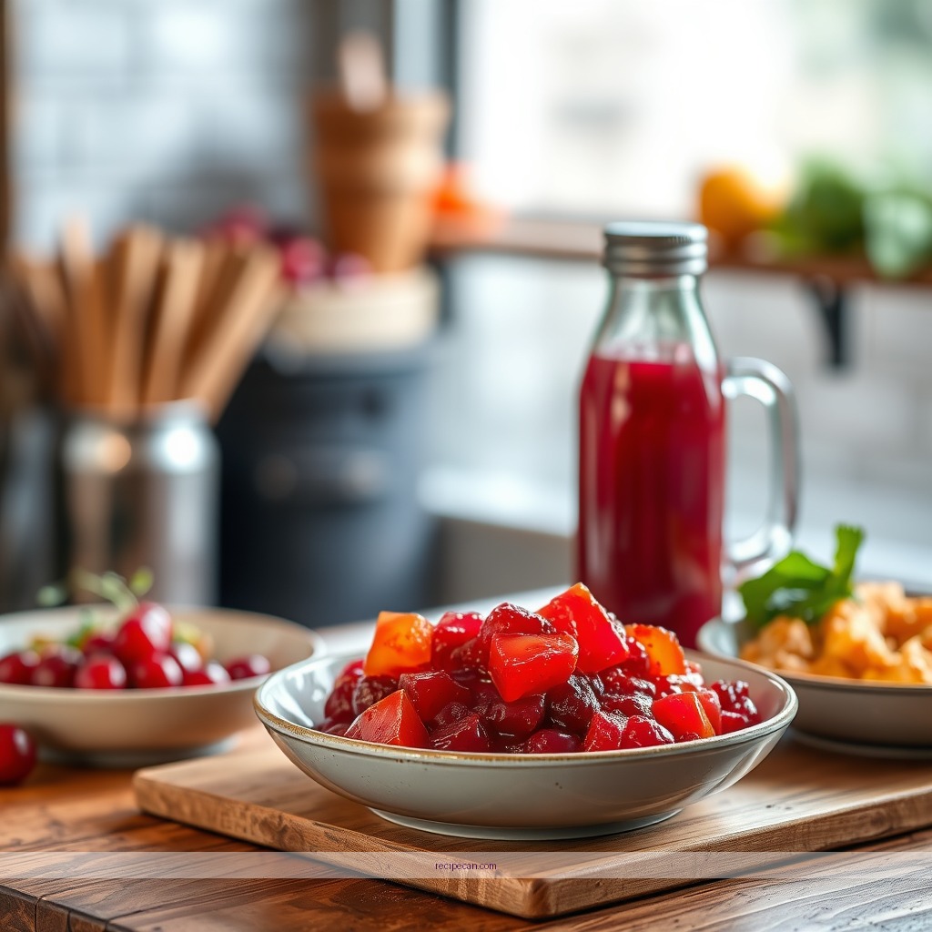 Recipe - cranberry sauce orange juice recipe