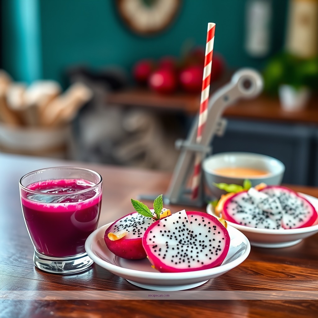 Recipe - dragon fruit juice recipe