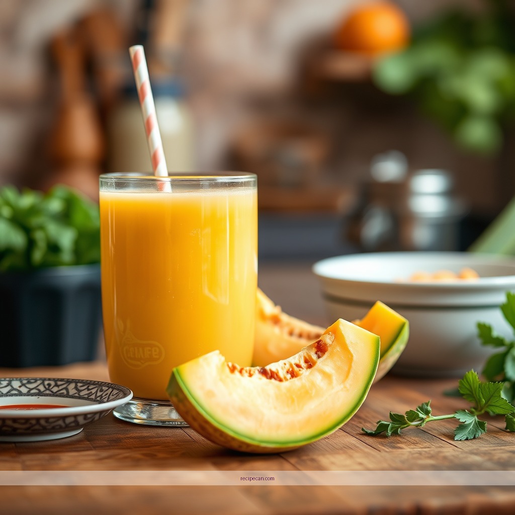 Recipe - cantaloupe juice recipe