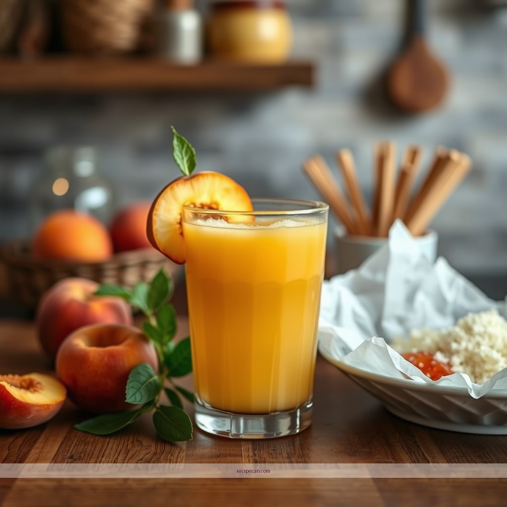 Recipe - peach juice recipe