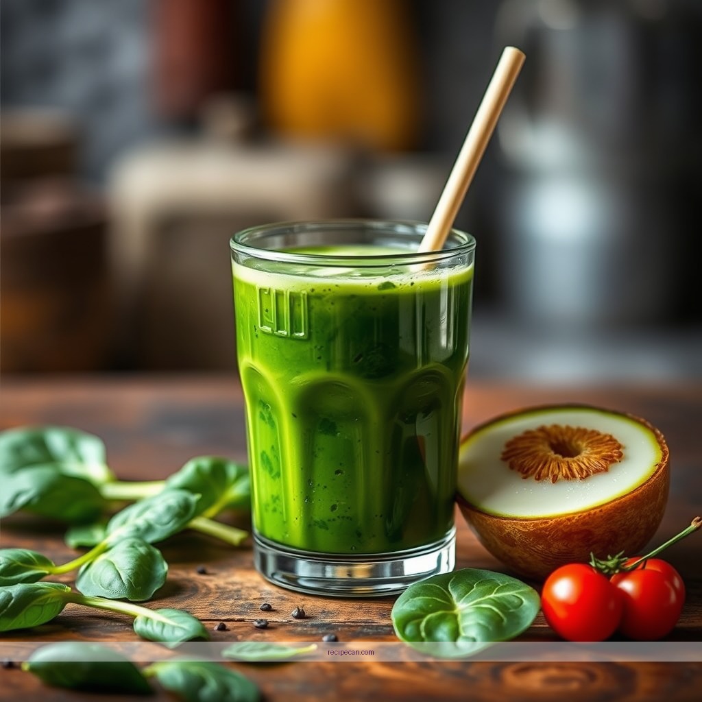 Recipe - spinach juice recipe