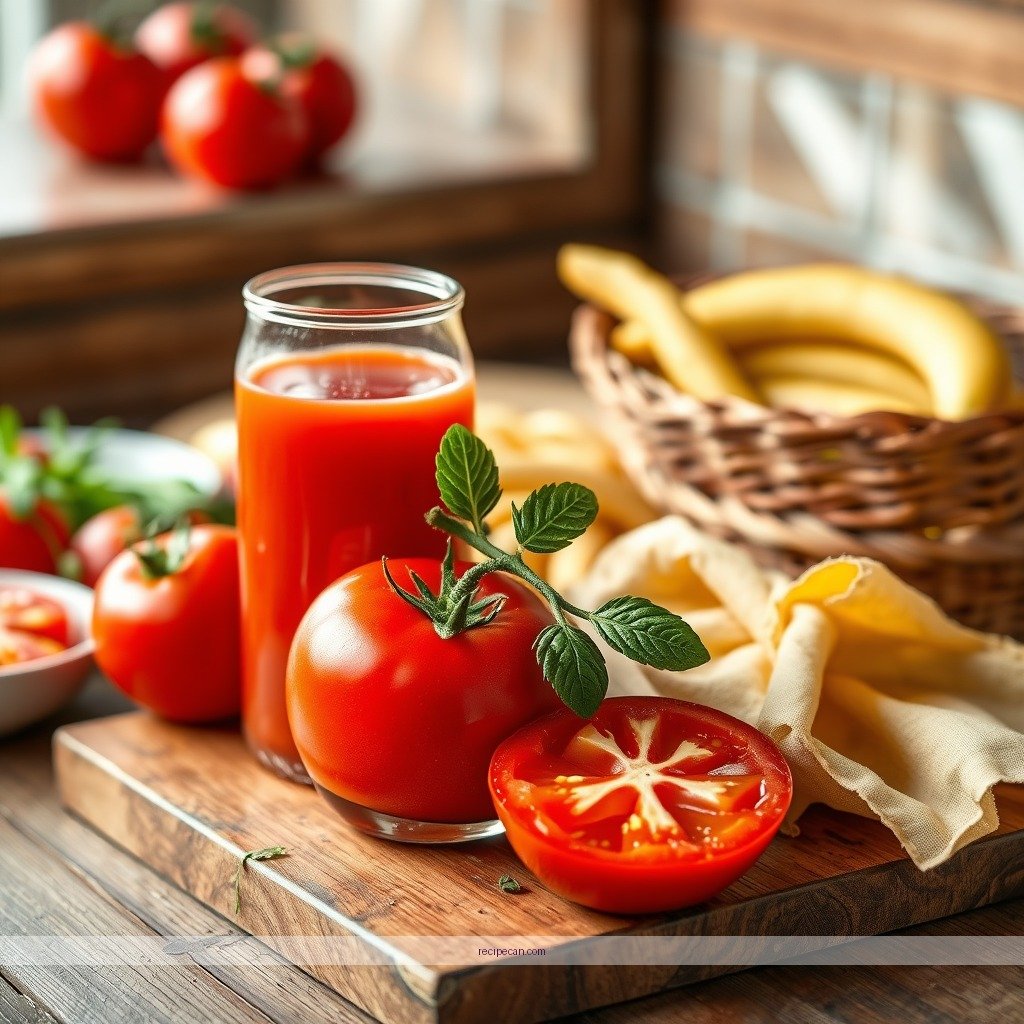 Recipe - homemade tomato juice recipe