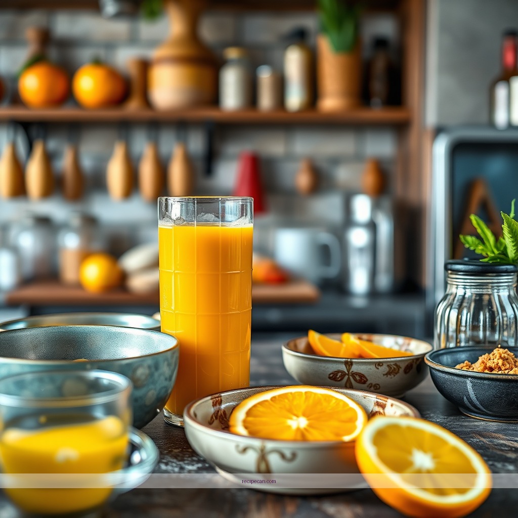 Recipe - how to make orange juice recipe