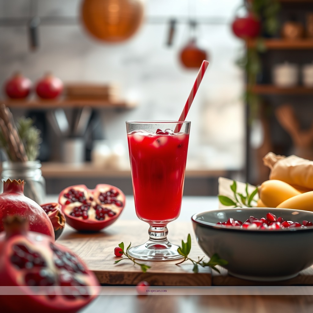 Recipe - pomegranate fruit juice recipe