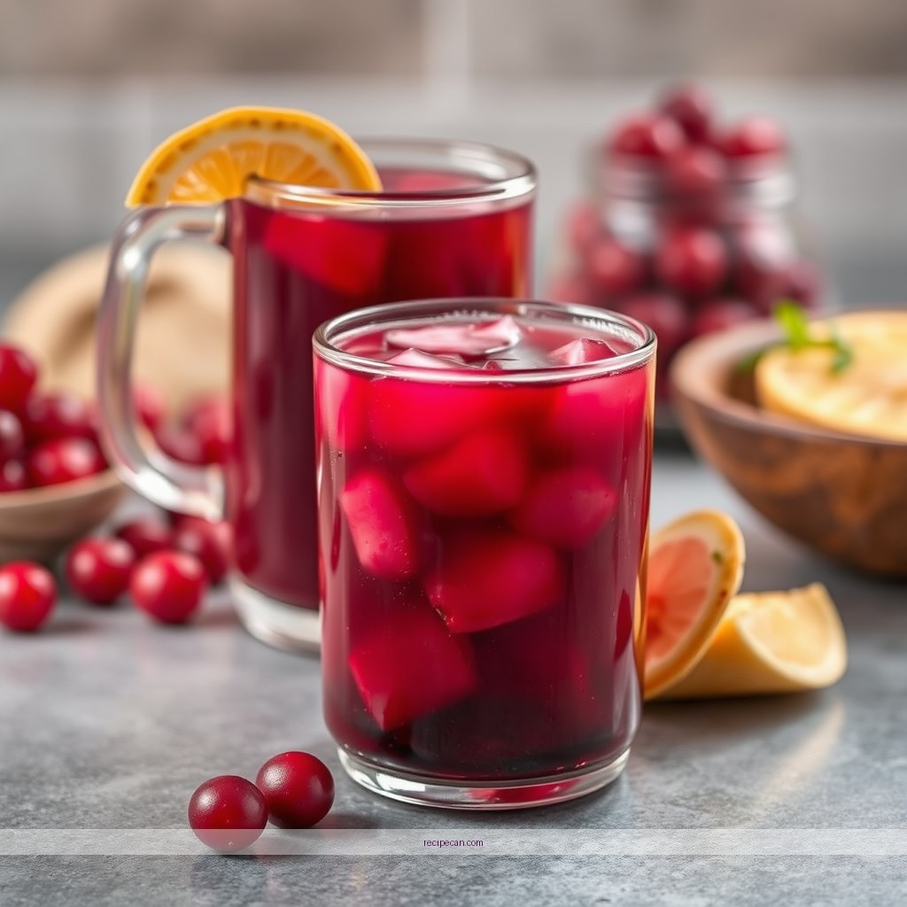 Recipe - homemade cranberry juice recipe