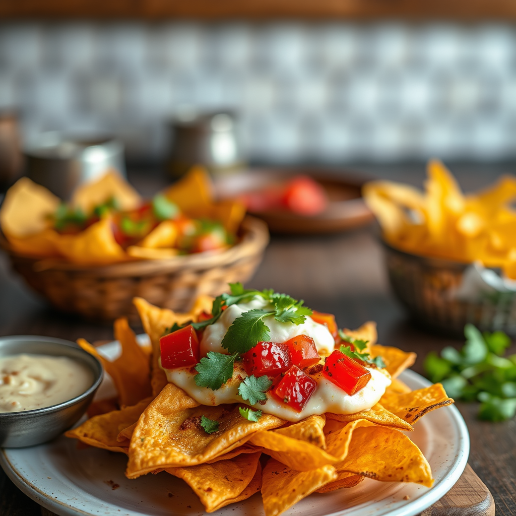 Recipe - nachos and dip recipe